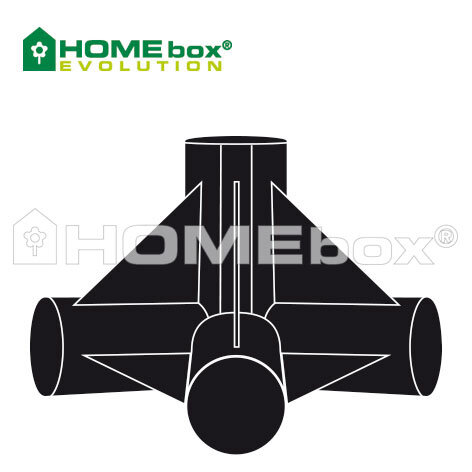Homebox Spare Parts 4 Wege Verbinder 16mm (4 Stück)