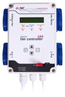 GSE digitaler Klimacontroller für Temp.u. Luftfeuchte Zu- Abluft 16 A 4 Ausgänge