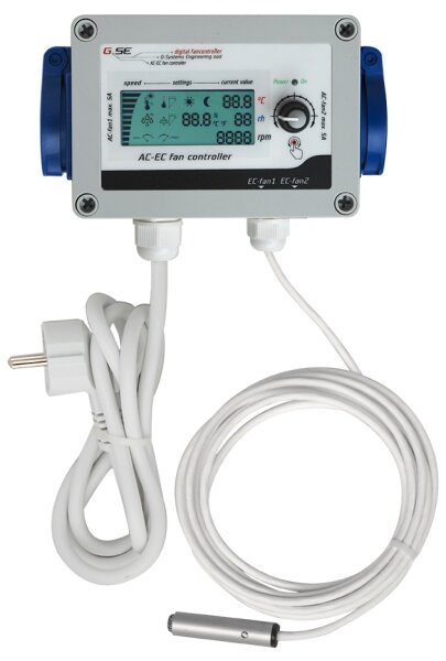 GSE-AC EC LCD Controller 2Fan 2x5A