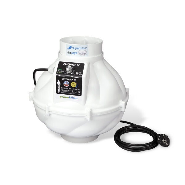 Prima Klima EC Whisperblower Dimmable 0-100% 800 m3/h PK125WHSP-EC