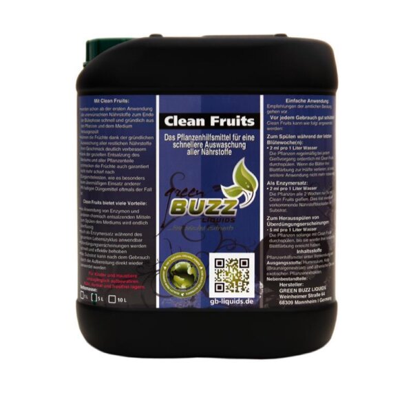 Green Buzz Nutrients Clean Fruits 5L